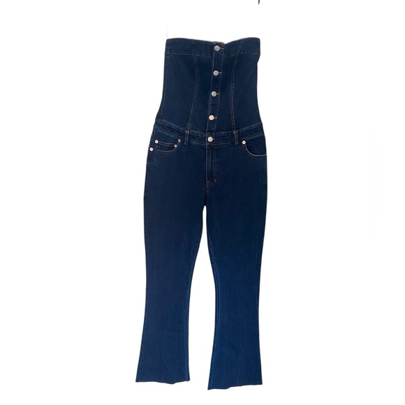 SER.O.YA Dark Blue Denim jumpsuit - Picture 1 of 11